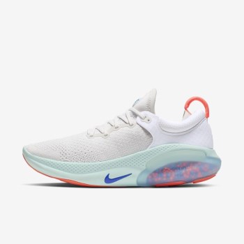 Nike Joyride Run Flyknit - Női Futócipő - Fehér/Platina/Világos Mangó/Kék